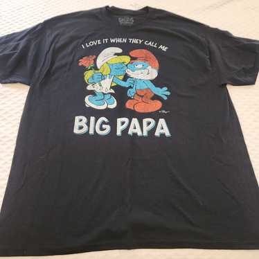 Smurfs size XL Black T-shirt - image 1