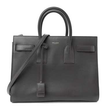 SAINT LAURENT Calfskin Small Sac De Jour Fog