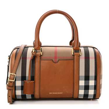 BURBERRY House Check Medium Alchester Bowling Bag 