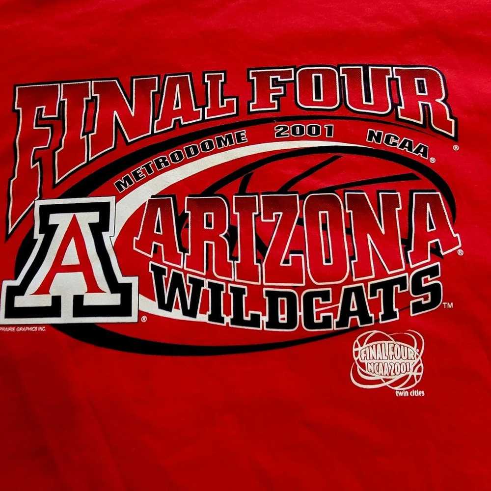 VINTAGE ARIZONA WILDCATS FINAL FOUR SHIRT 2001 - image 2