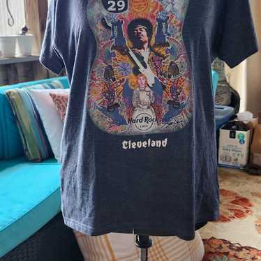 Jimi Hendrix Hard Rock Cleveland Graphic Tee Size… - image 1