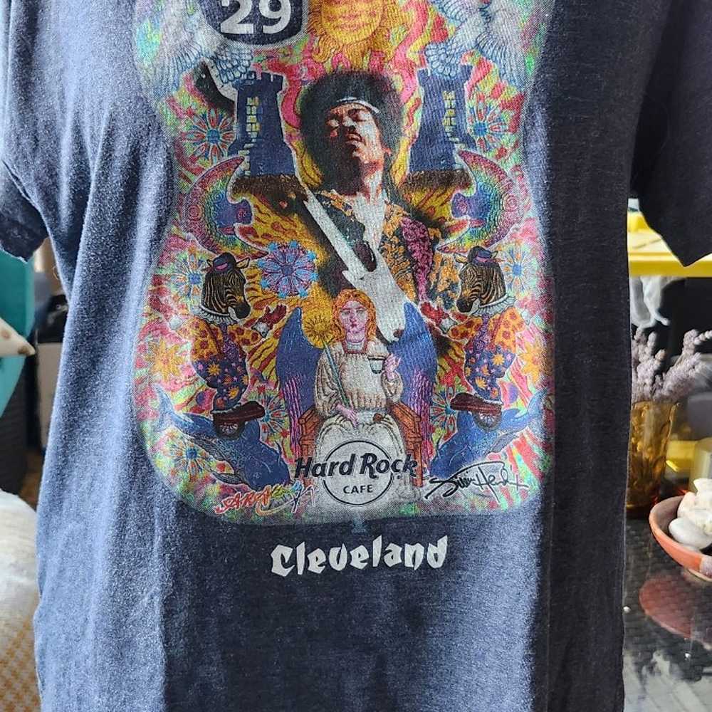 Jimi Hendrix Hard Rock Cleveland Graphic Tee Size… - image 5