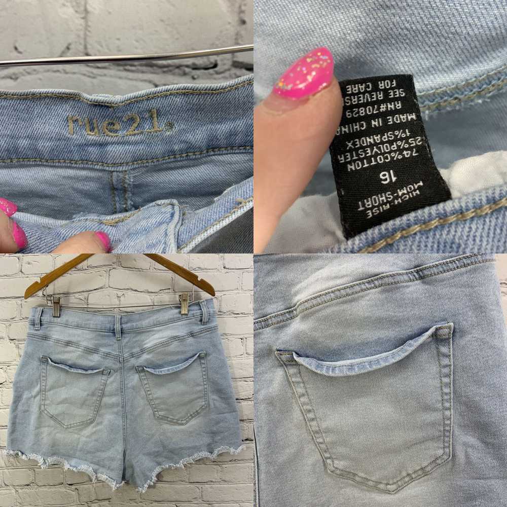 Rue 21 Rue 21 Denim Bootie Shorts Womens Sz 16 Li… - image 4