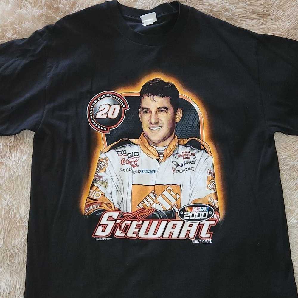 Vintage Tony Stewart 2000 winston cup t shirt XL - image 3