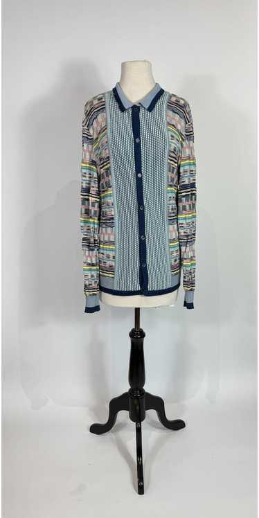 1990s MISSONI Mens/Unisex Multicolor Stripe Cotton