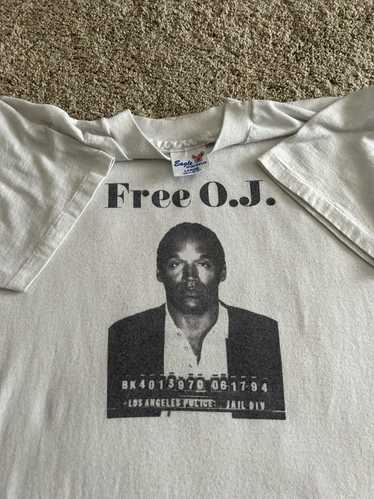 Vintage 90s Free OJ Simpson Tshirt