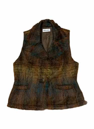 Japanese Brand Multicolour Furry Vest by Senso-Un… - image 1