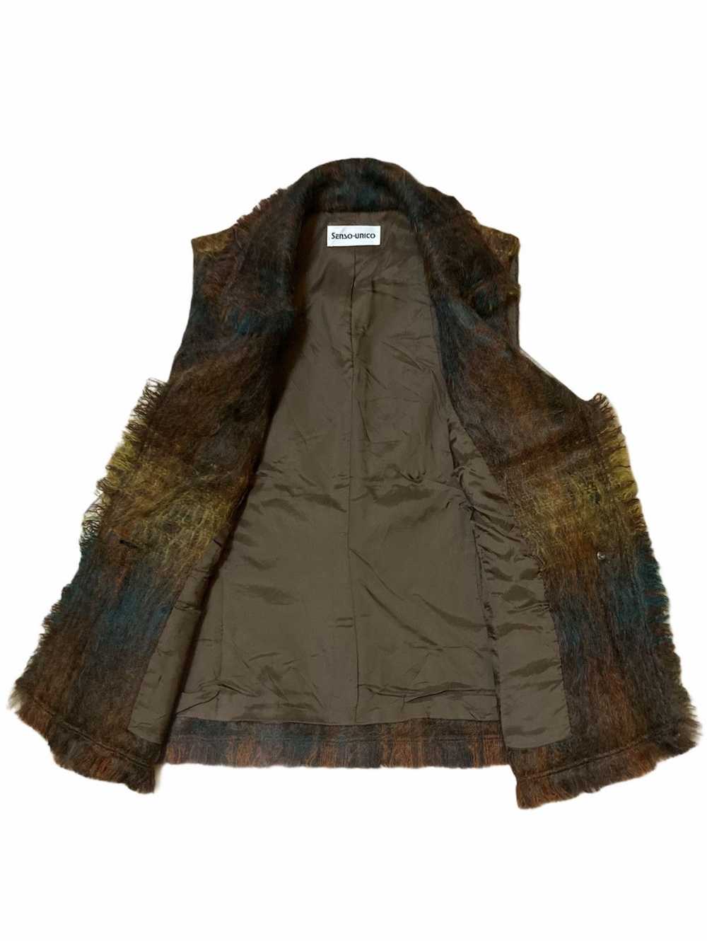 Japanese Brand Multicolour Furry Vest by Senso-Un… - image 3