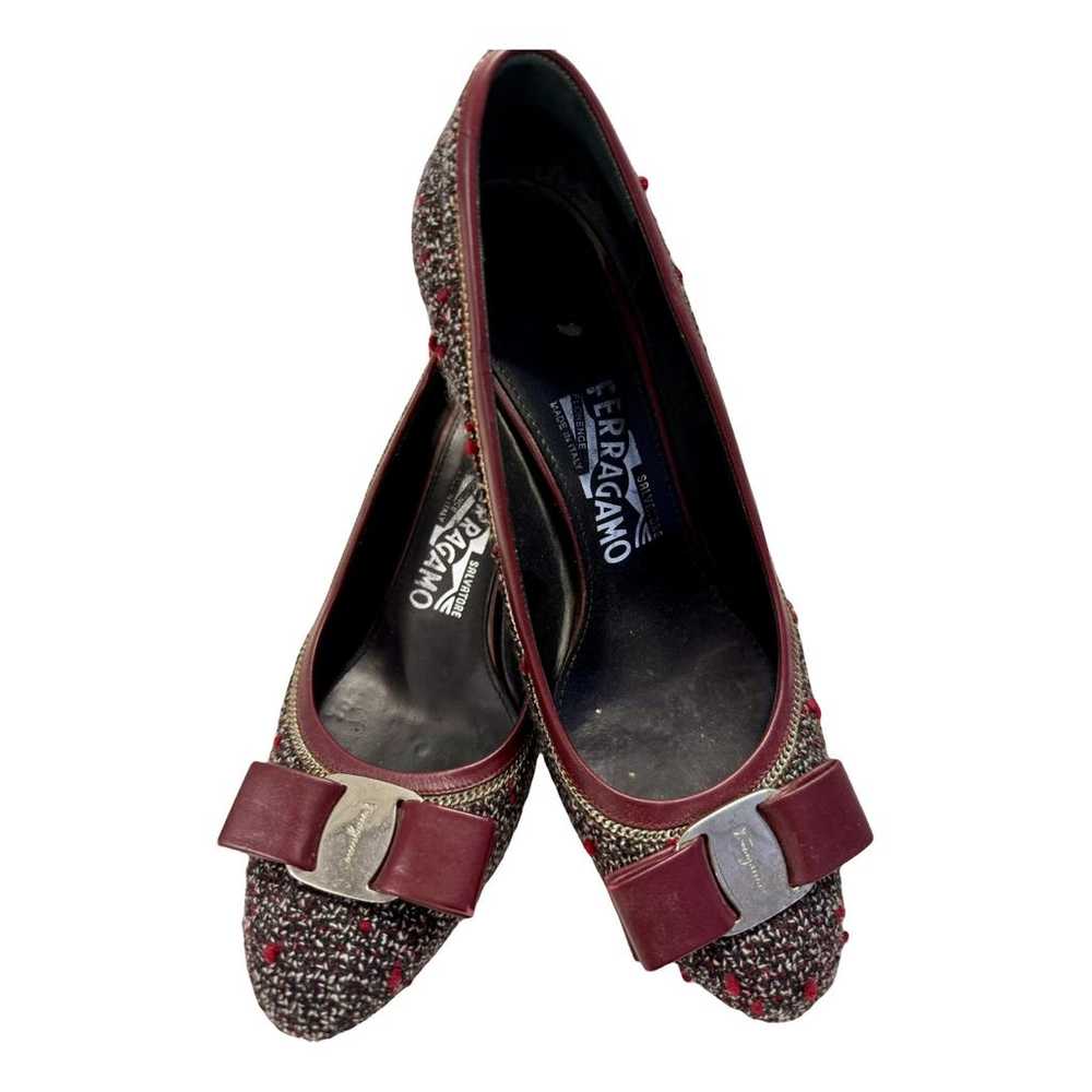 Salvatore Ferragamo Tweed heels - image 1