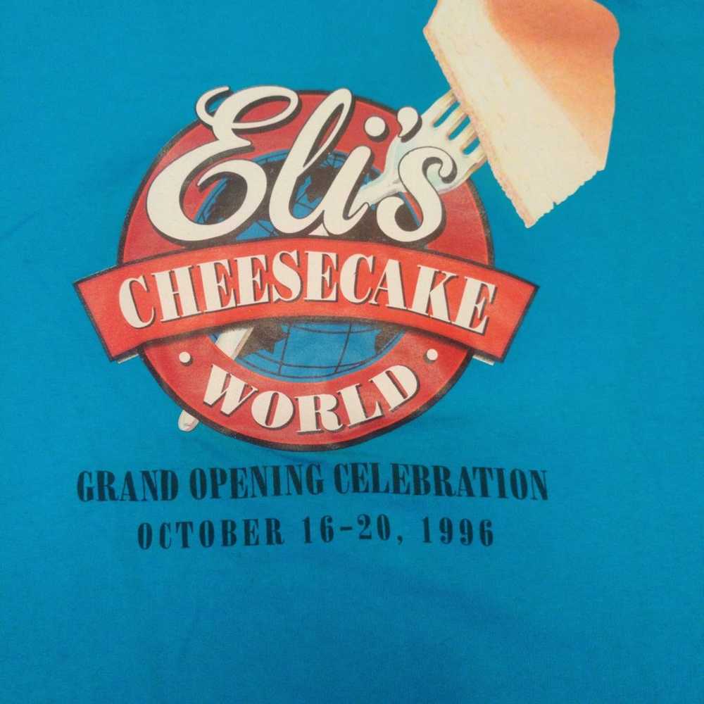 Vintage Eli's cheesecake World 1996 Tee Shirt Sin… - image 2