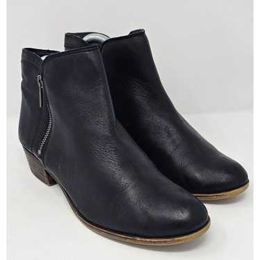 LUCKY BRAND Basel Bootie Black Leather Ankle Boots