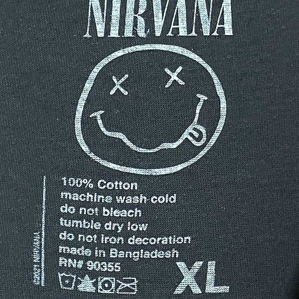 Vintage nirvana rock band T-shirt size XL - image 3