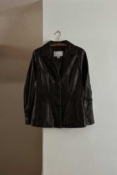 1990's WILSONS MAXIMA BLACK LEATHER JACKET