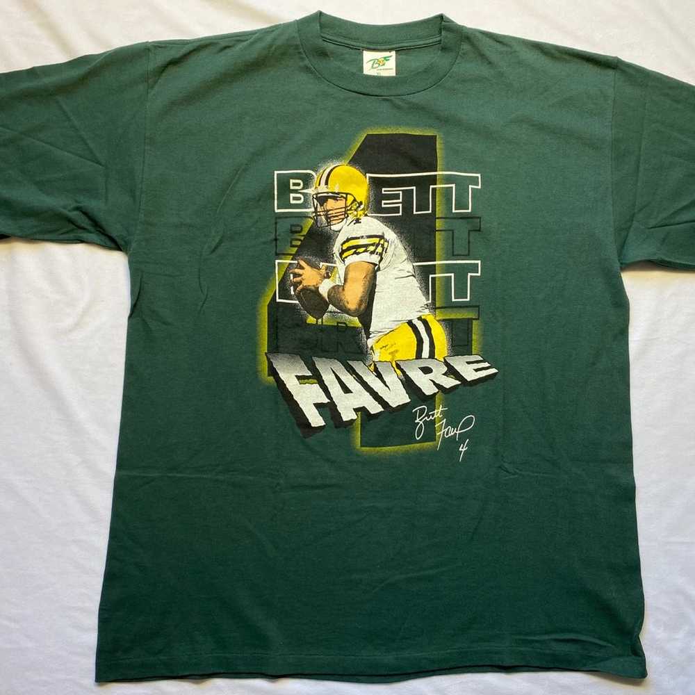 Vintage Brett Favre Graphic T-Shirt Mens XL - image 1