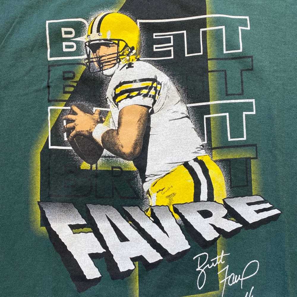 Vintage Brett Favre Graphic T-Shirt Mens XL - image 5