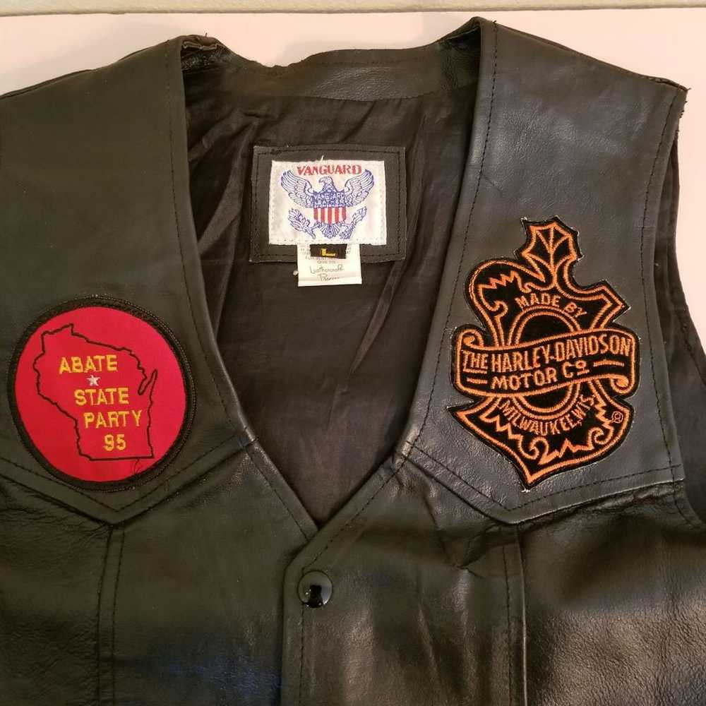 Harley Davidson Leather short vest - image 10