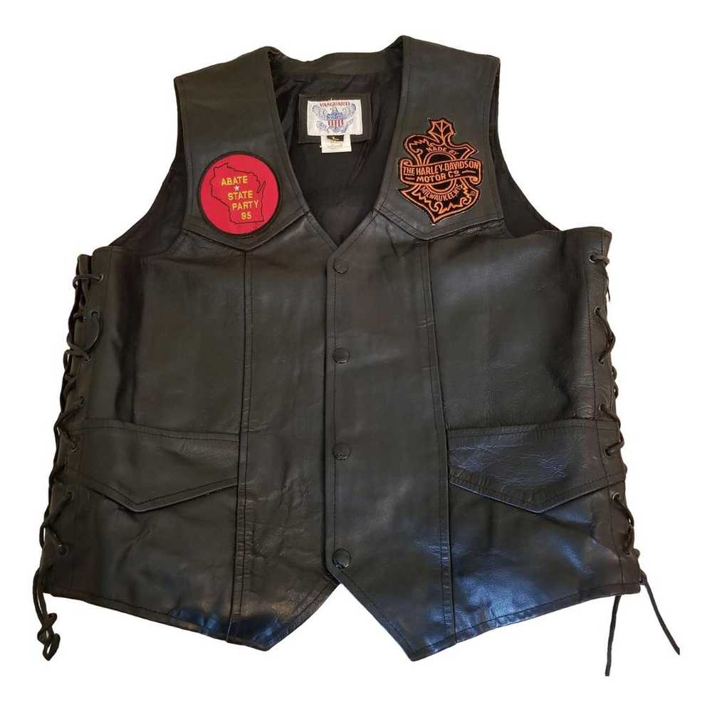 Harley Davidson Leather short vest - image 1