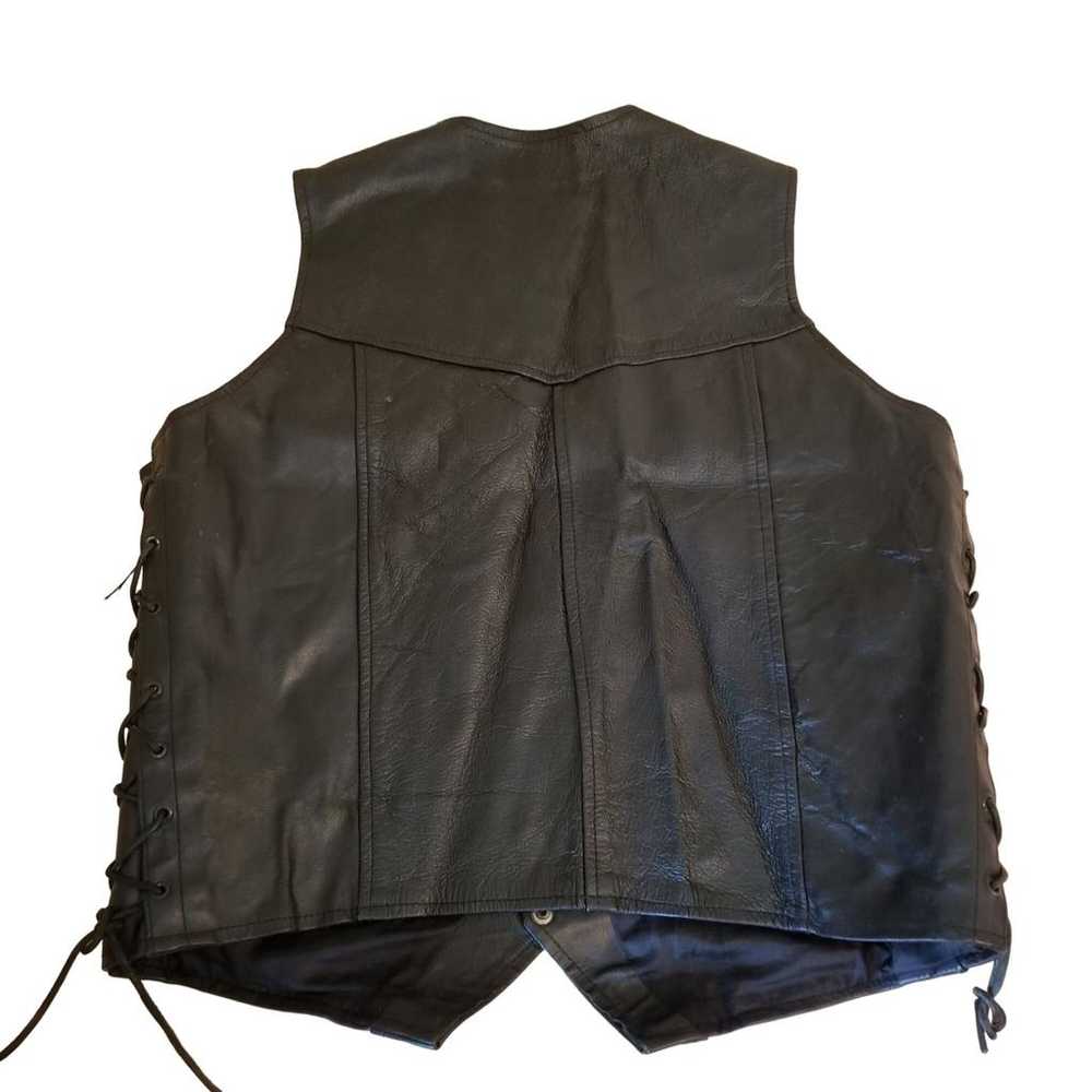 Harley Davidson Leather short vest - image 2