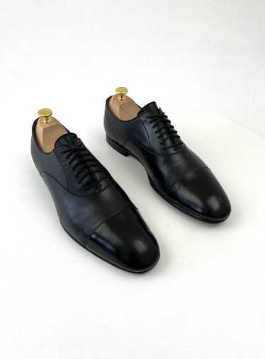 Gucci GUCCI Logo Lace Up Oxfords Leather Shoes