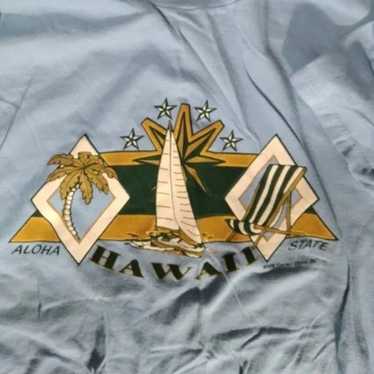 Vintage 90s Hawaii Aloha State Graphic T-Shirt