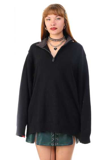 Vintager Y2K Basic Editions Black Knit Sweater - O