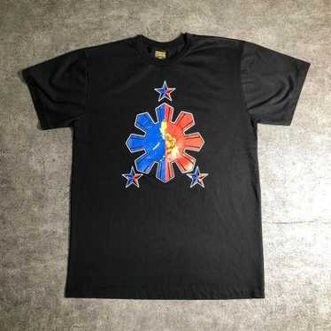 【Vintage】Print T-shirt US Import Black Used ZSM3 - image 1