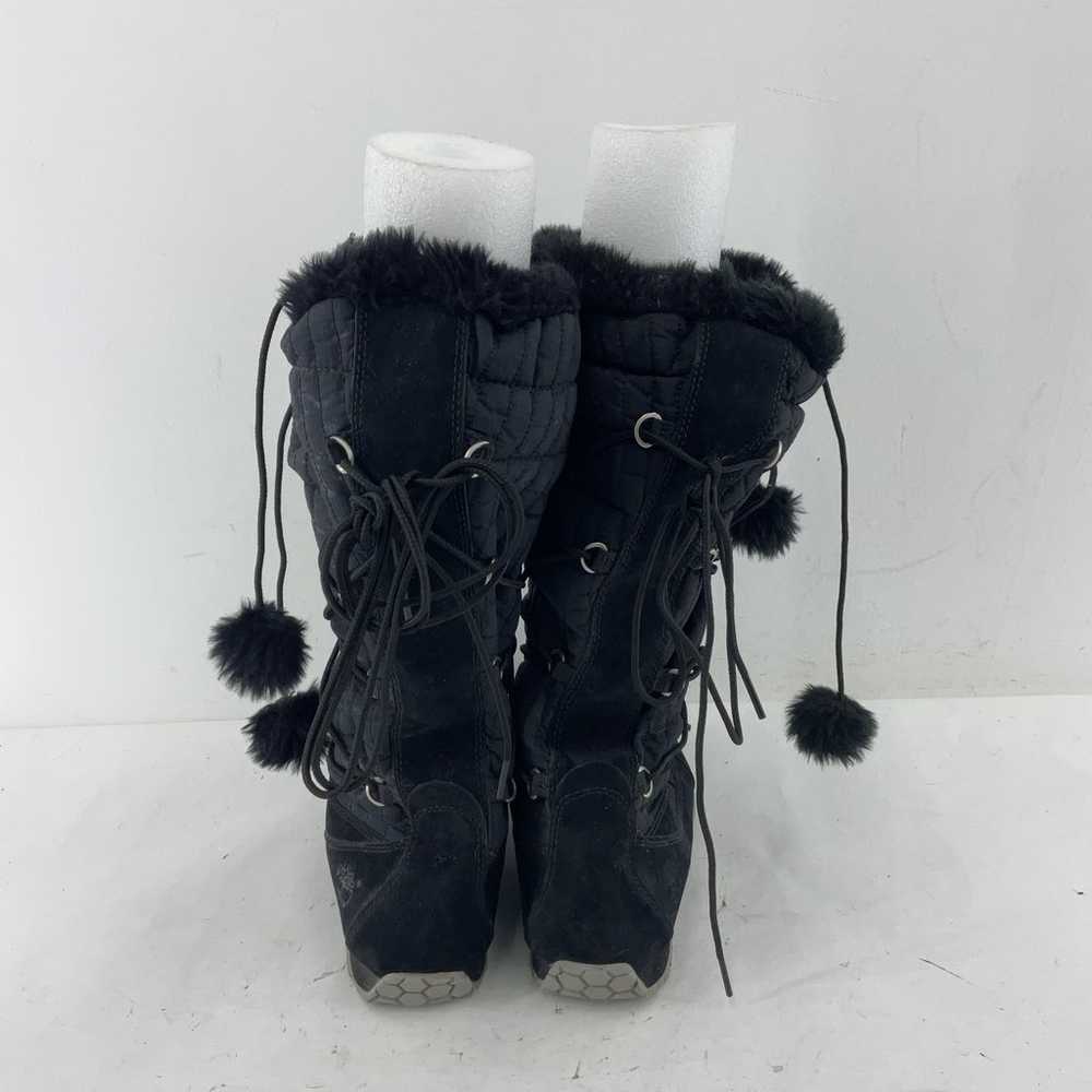 Timberland Black Suede Faux Fur Tall Snow Boots W… - image 3