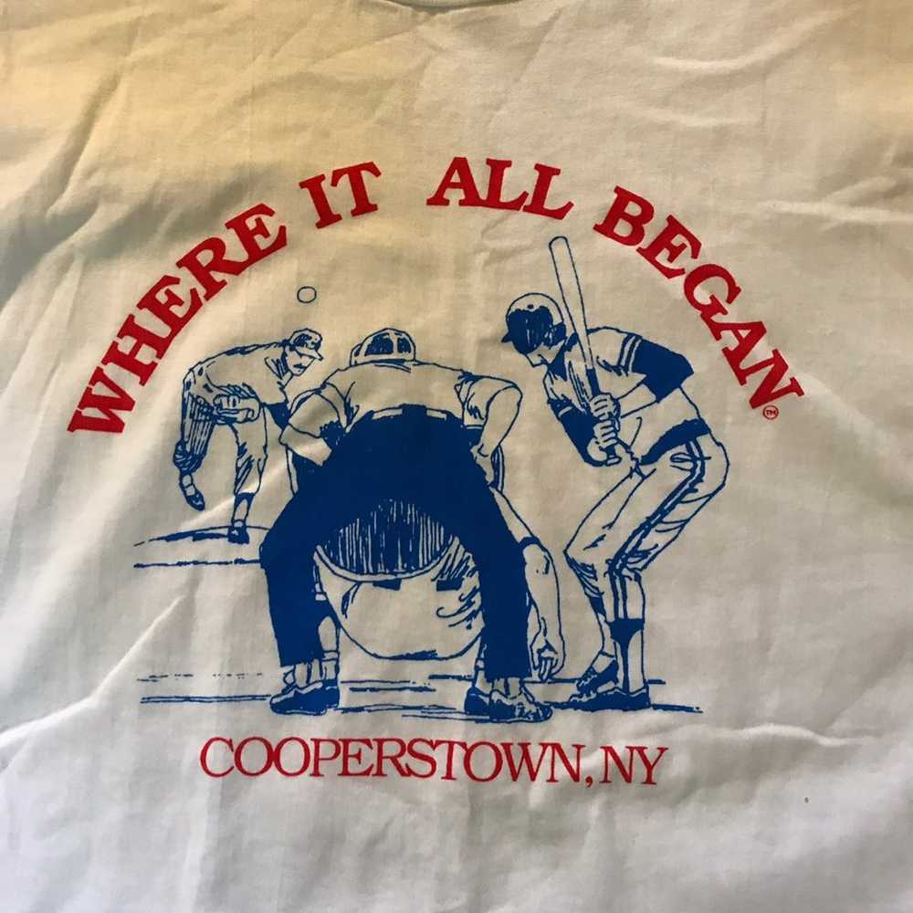 Vintage Cooperstown Baseball Tee Shirt - image 2