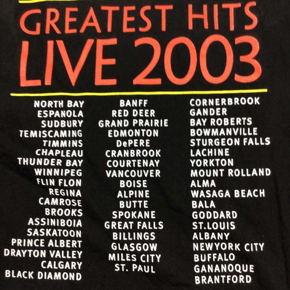 Y2K 2003 April Wine greatest hits tour T-shirt - image 3