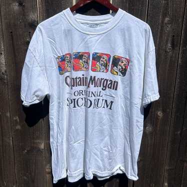 Y2K CAPTAIN MORGAN RUM ALCOHOL PROMO GRAPHIC TEE - image 1