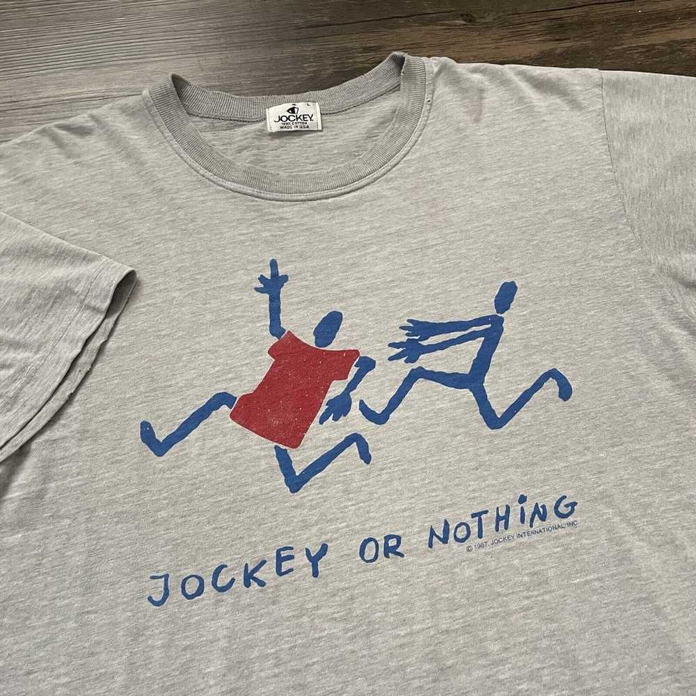 Vintage Jockey T-Shirt Size XL Jockey Or Nothing … - image 4