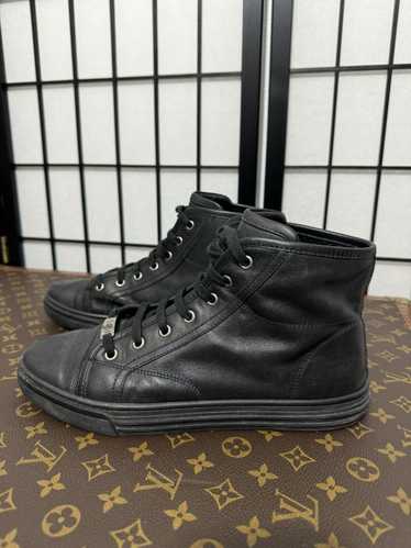 Gucci Black Leather Gucci High Tops