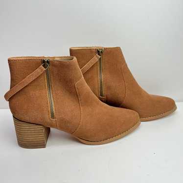 Sole Society Everleigh Suede Leather Double Zip An