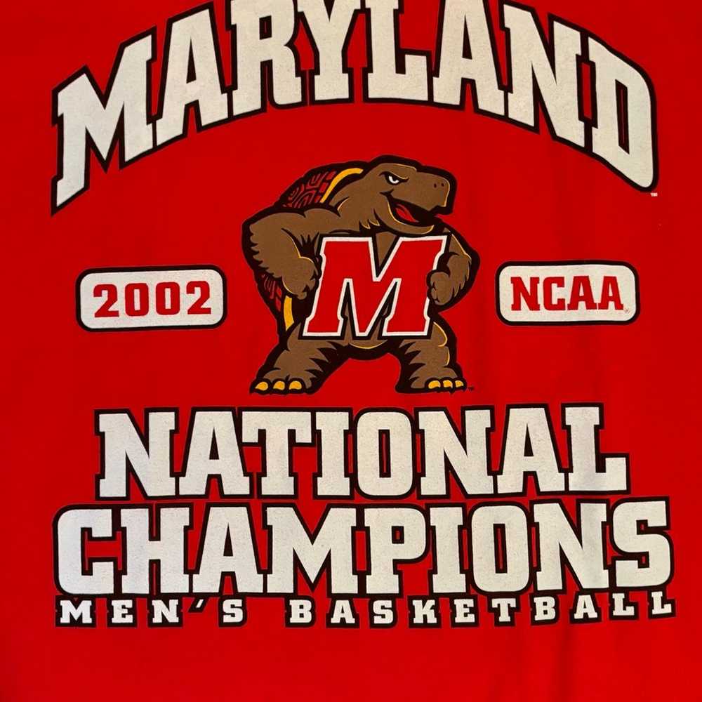 Vintage University Of Maryland 2002 NCAA Men's Ba… - image 3