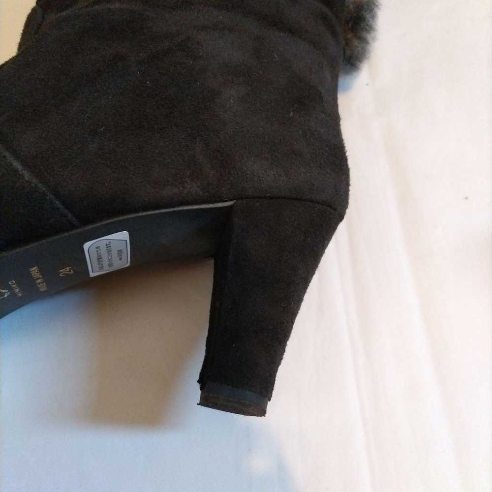 HIMIKO
Black Suede Short Boots with Fur High Heel… - image 7