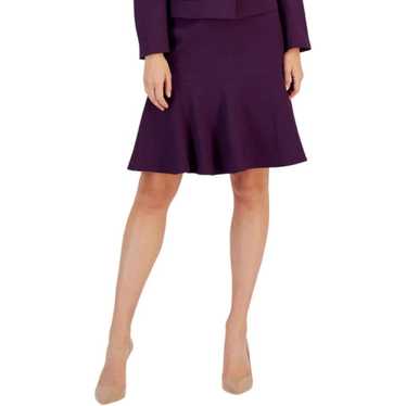 Brand Le Suit Purple Tulip Trim Suit Skirt