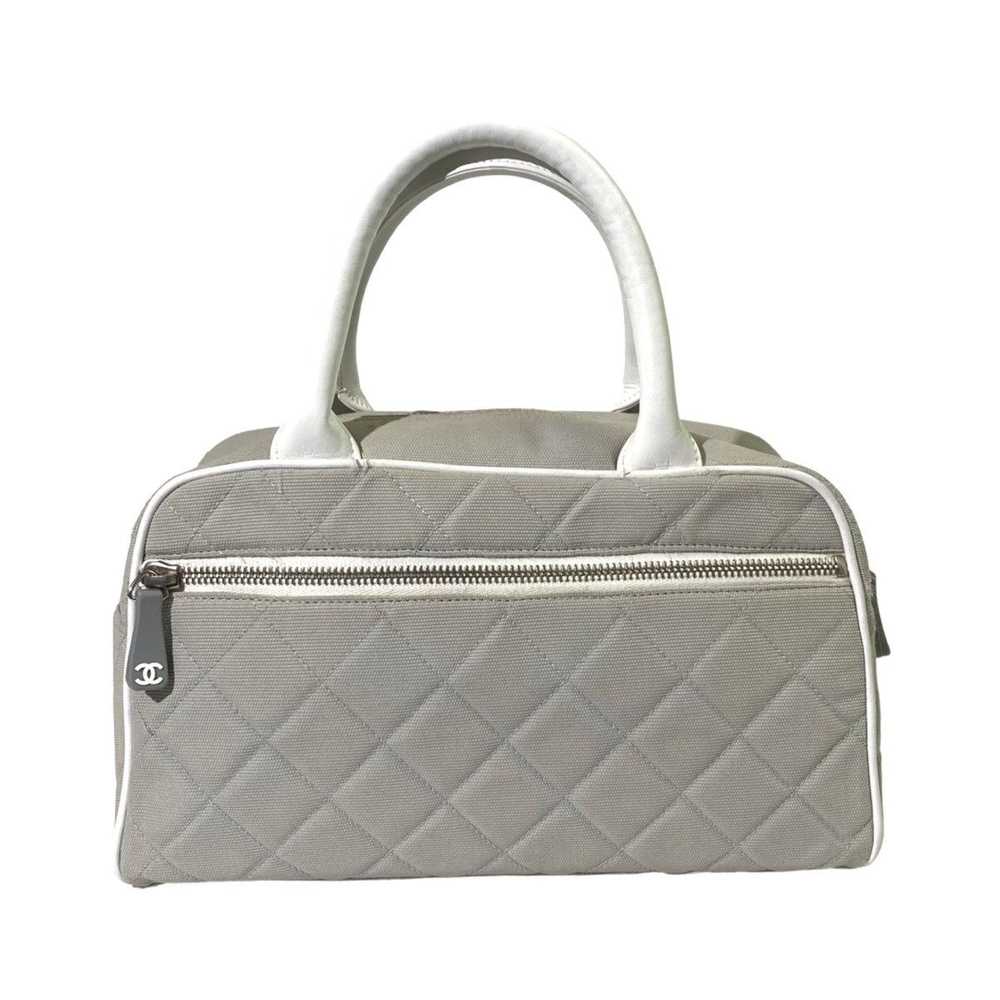 Chanel × Vintage Chanel Sports Gray Quilted Mini … - image 2