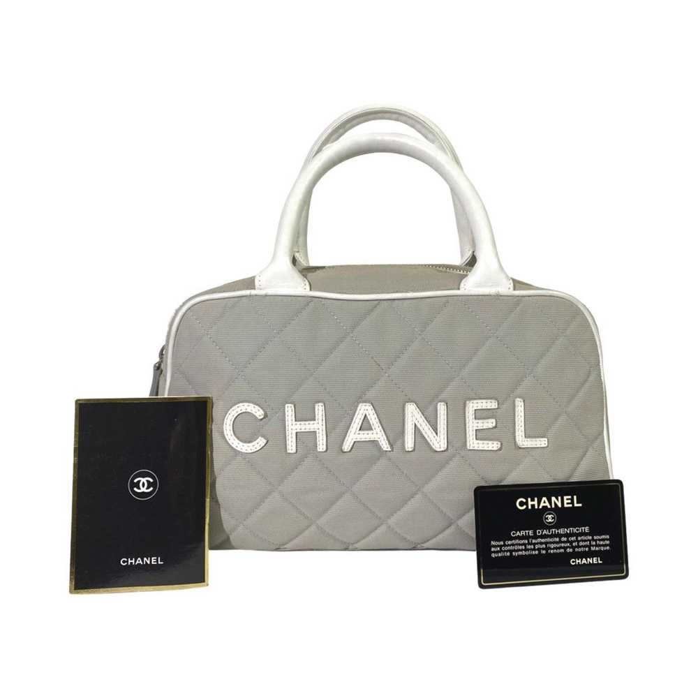 Chanel × Vintage Chanel Sports Gray Quilted Mini … - image 3