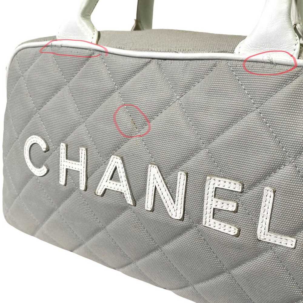 Chanel × Vintage Chanel Sports Gray Quilted Mini … - image 7