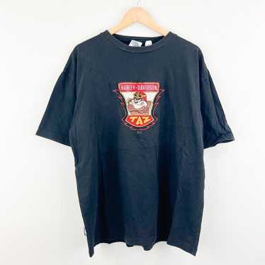 Vintage 1990s Taz Harley Davidson Looney Tunes T-S