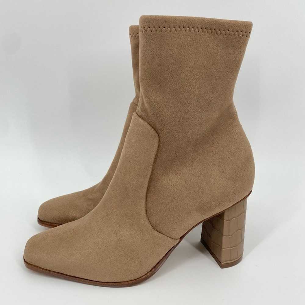 DOLCE VITA NWOB Petya Suede Ankle Sock Booties Ta… - image 2