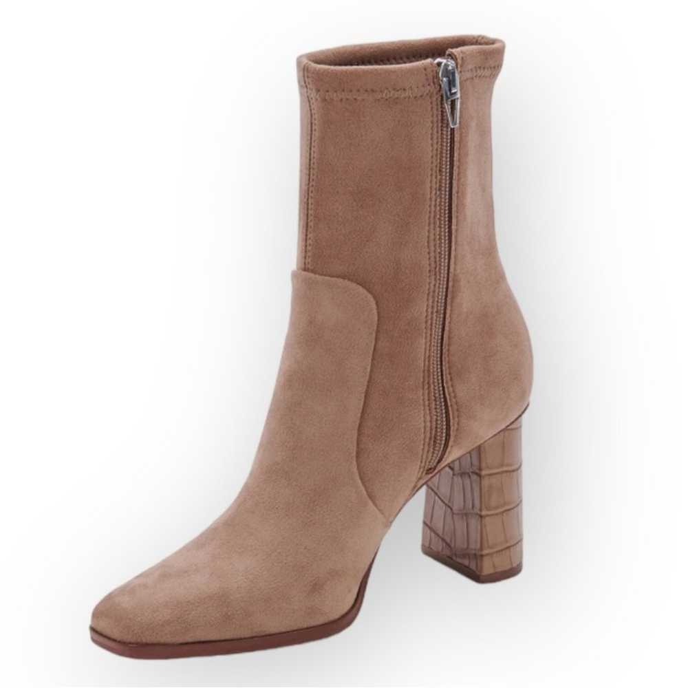 DOLCE VITA NWOB Petya Suede Ankle Sock Booties Ta… - image 3