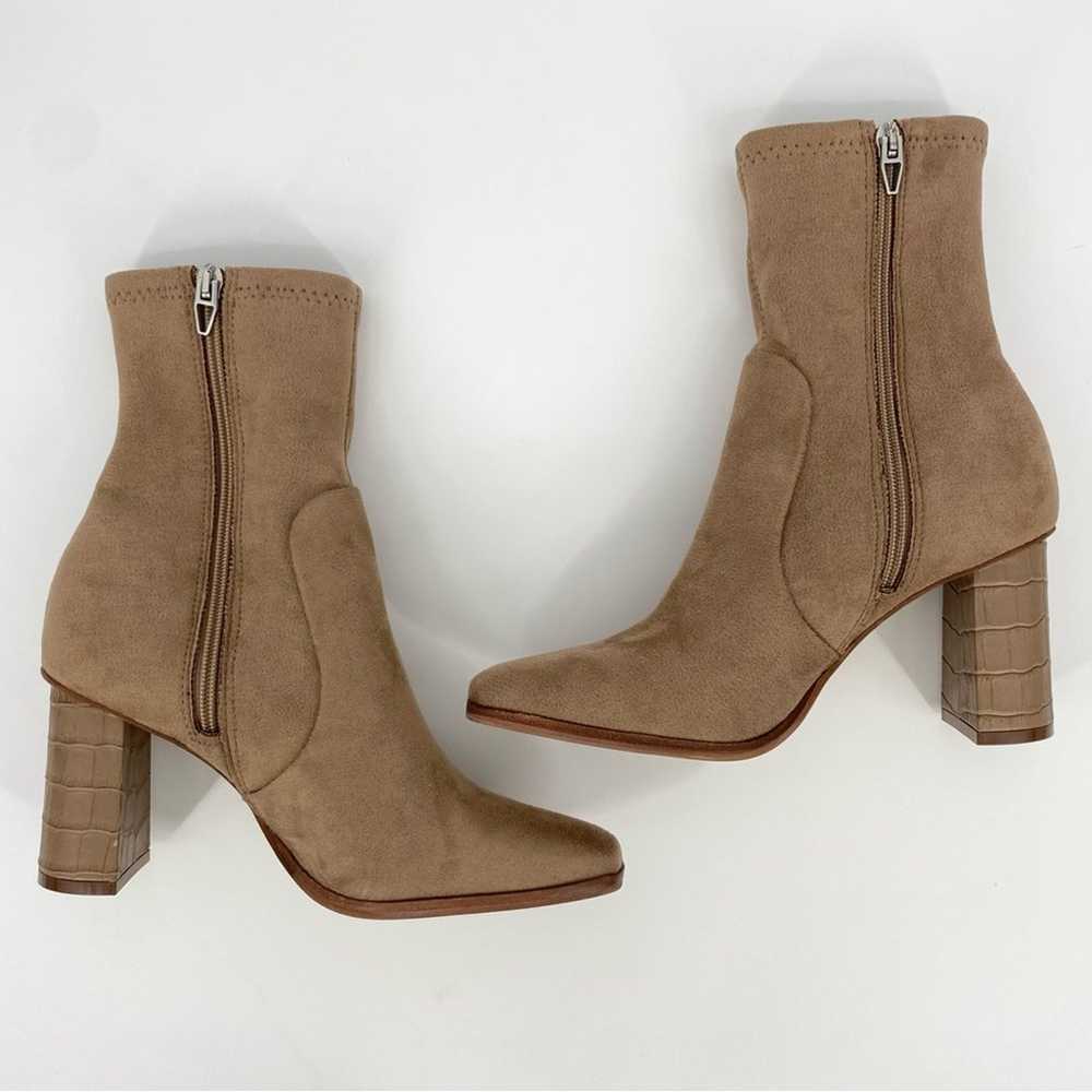 DOLCE VITA NWOB Petya Suede Ankle Sock Booties Ta… - image 6