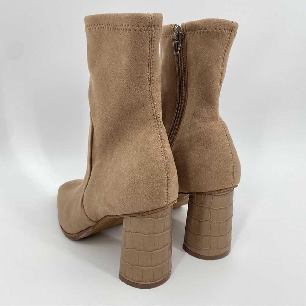 DOLCE VITA NWOB Petya Suede Ankle Sock Booties Ta… - image 8