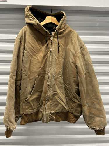 Carhartt Carhartt hooded work jacket THRASHED xl - image 1