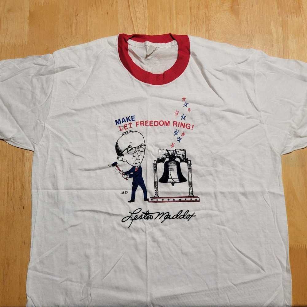 Vintage political signed Lester Maddox T-shirt. - image 1