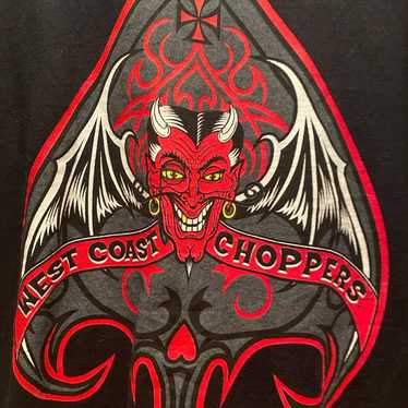 Vintage West Coast Chopper Black Tshirt