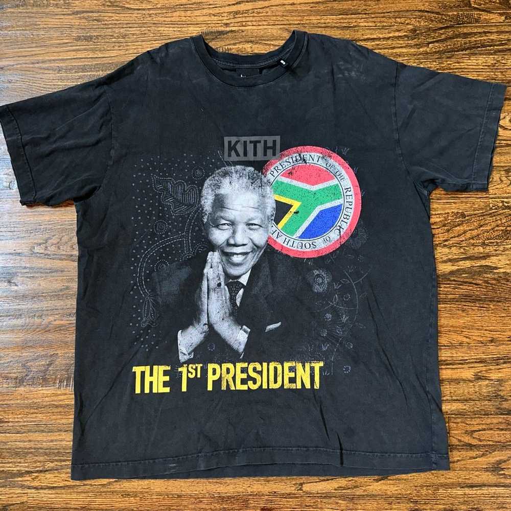 KITH x Nelson MANDELA Day 2021 Vintage Faded Tee … - image 1