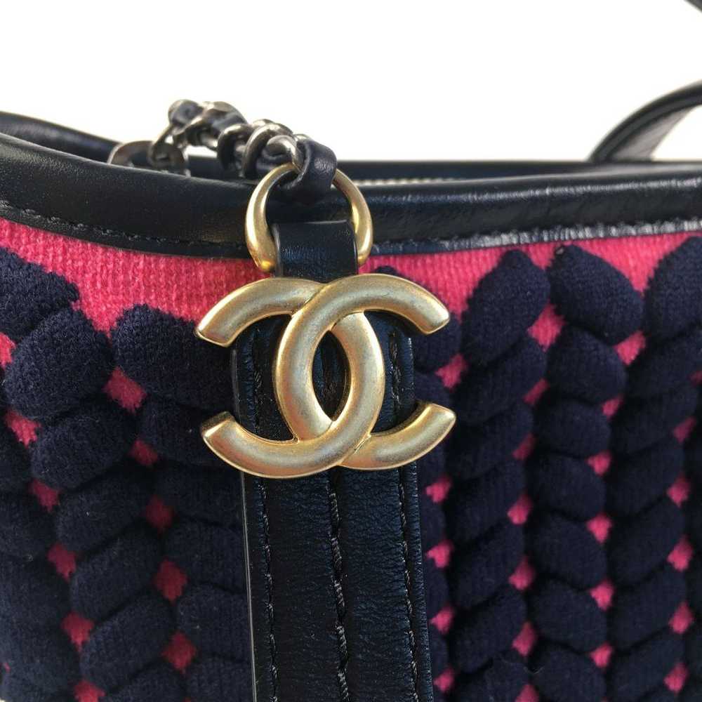 Chanel Chanel Woven Gabrielle Hobo Small Blue Fab… - image 4