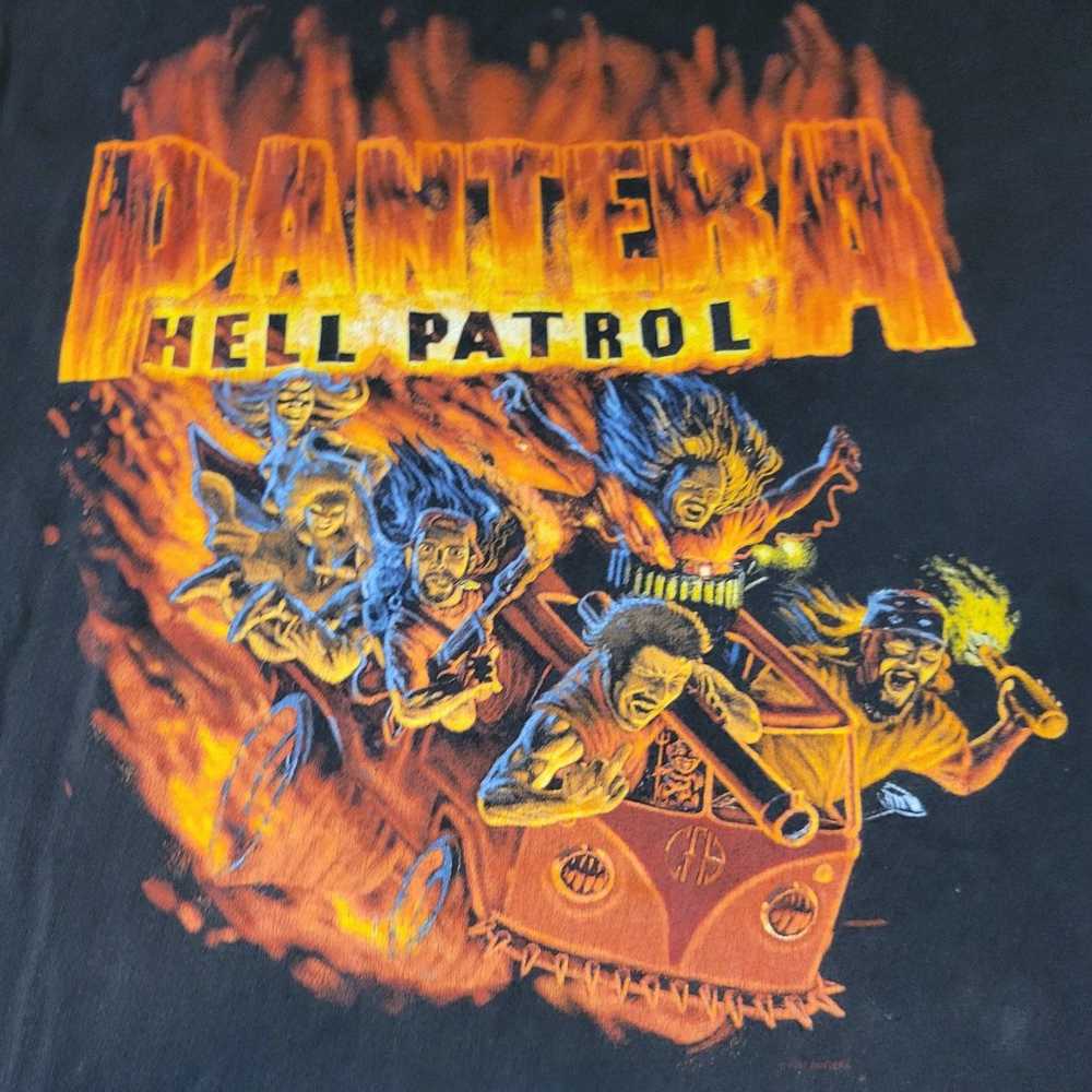 Vintage 1997 Pantera Hell Patrol Tshirt - image 2